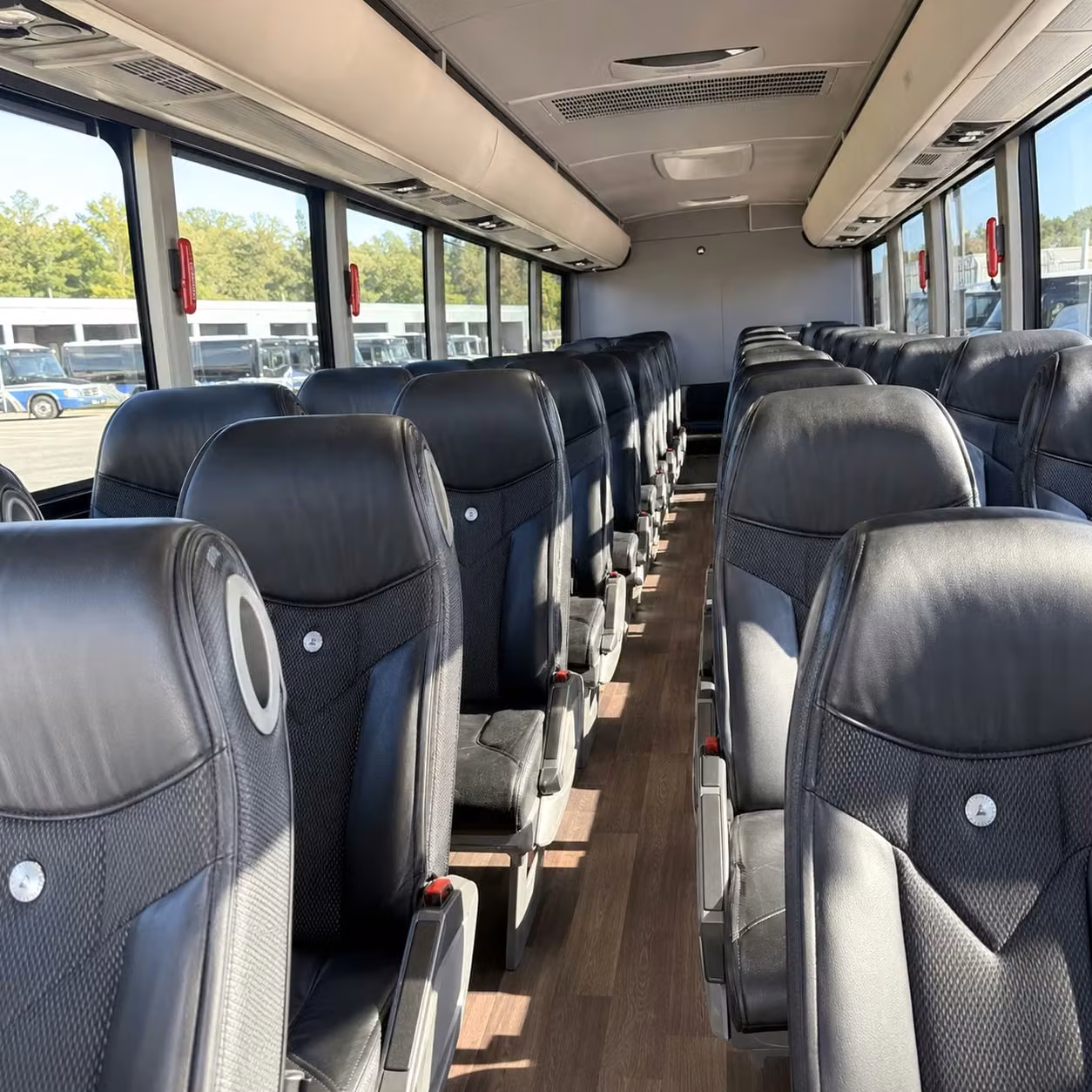 nampa charter bus rental interior