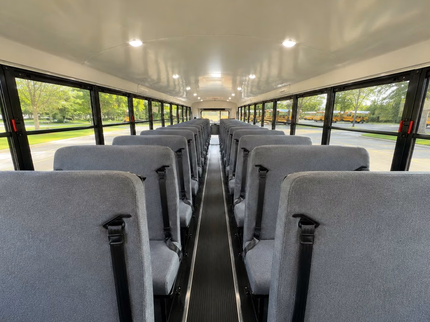school bus inside