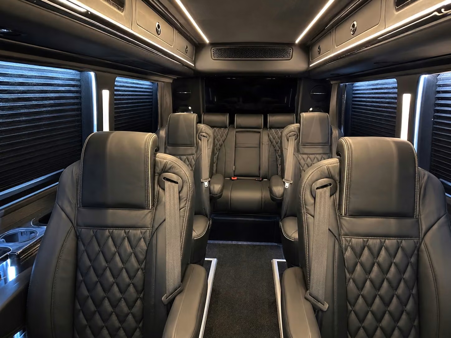sprinter van with driver inside